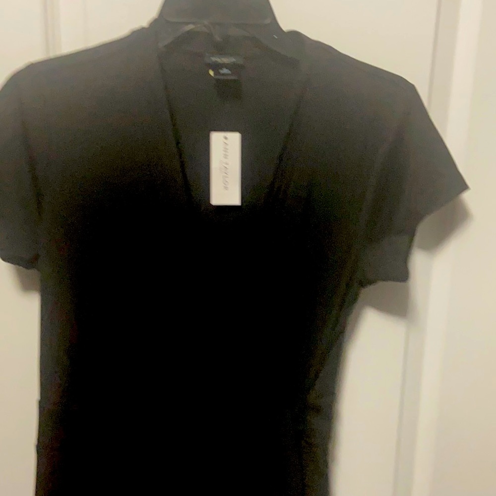 Ann Taylor Factory Black Wrap Dress Brand New